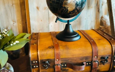 Valise Bois Style Ancien